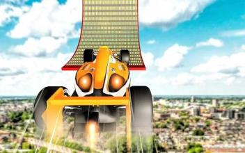 Top Speed Mega Ramp Formula Car Stunts Race Tracks截图2