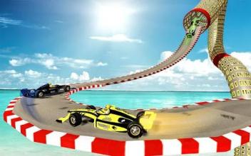 Top Speed Mega Ramp Formula Car Stunts Race Tracks截图1