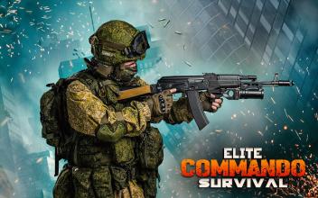 Elite commando survival: free shooting games截图1