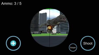 Sniper Battle Gun Dinosaur War截图2