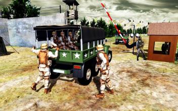 Army Transport Truck Driver  Military Games 2019截图3