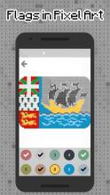 Flags pixel art  Color by Number Flags截图4