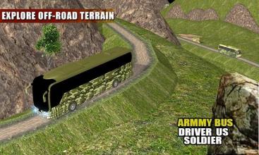 Off Road Army Bus Driving:Soldier Transport Duty截图2