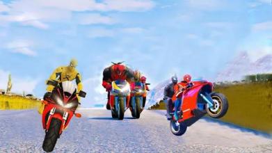 Superheroes Bike Stunt Racing Rider Games 2018截图2