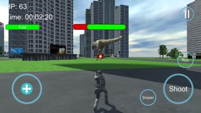 Sniper Battle Gun Dinosaur War截图1