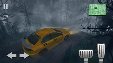 Lost Night in Haunted Forest Scary Car Games截图1