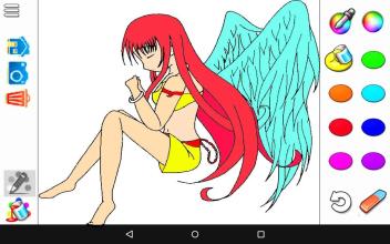 Anime Girls coloring book截图2