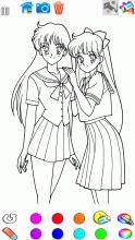 Anime Girls coloring book截图1