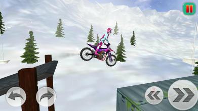 Riding Bike Down Snow Mountain Bike Extreme 3D截图1