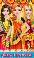 Happy Diwali Fashion Girl Makeup Salon Game截图3