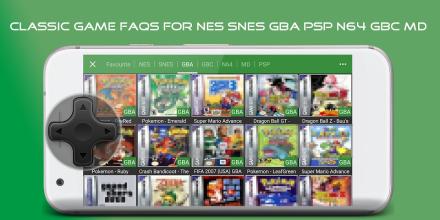 FAQs for Classic Games (FAQs for SNES GBA PSP N64)截图1