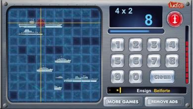 Navy War - Math Battle Game (Multiplication Table)截图3