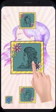 Beauty Hairstyle salon coloring book截图5