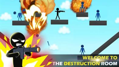 Stickman shooter : Destruction room截图4