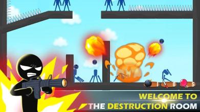 Stickman shooter : Destruction room截图3