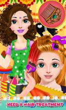 Happy Diwali Fashion Girl Makeup Salon Game截图5