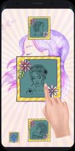 Beauty Hairstyle salon coloring book截图3