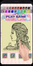 Beauty Hairstyle salon coloring book截图4