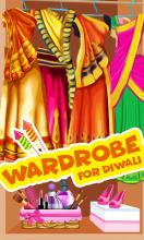 Happy Diwali Fashion Girl Makeup Salon Game截图1