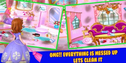 Princess Sofia Cleaning Game截图2