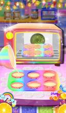 Unicorn Rainbow Cup Cake  Kids Cooking Game截图3