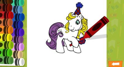 Little Coloring Books Pony Unicorn截图2