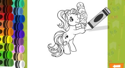 Little Coloring Books Pony Unicorn截图1