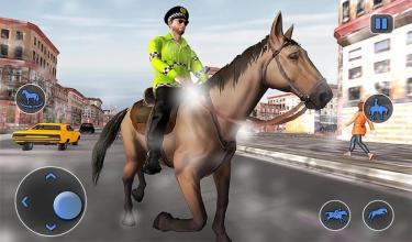Mounted Horseback Police Chase NY City Horse Cop截图3