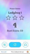 Piano Ladybug Noir Tiles截图2