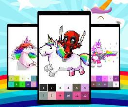 Unicorn Color by Number: Paint Unicorn Pixel Art截图4