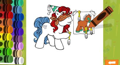 Little Coloring Books Pony Unicorn截图3