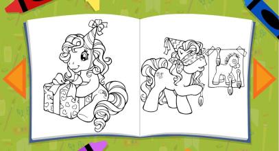 Little Coloring Books Pony Unicorn截图4