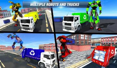 Multi Robot Transform Garbage Truck City Cleaner截图4