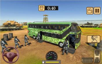 Offroad US Army Bus Driving simulator 2019截图3