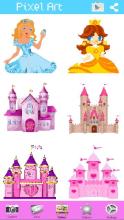 Princess Coloring Book Castle Pixel Art截图4