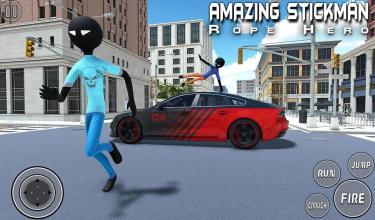 Amazing stickman rope hero  Gangster Crime City截图4