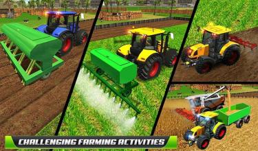 Virtual Farmer Tractor Modern Farm Animals Game截图4