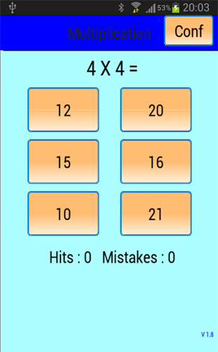 Multiplication tables截图1