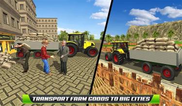 Virtual Farmer Tractor Modern Farm Animals Game截图2