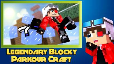 Blocky Parkour Craft  Legendary Escape截图3