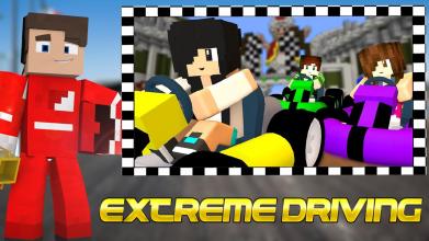 Blocky Car Extreme Driving Craft截图1