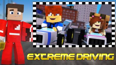 Blocky Car Extreme Driving Craft截图3