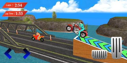 Impossible Mountain Track Stunt superhero Race Fun截图3