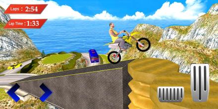 Impossible Mountain Track Stunt superhero Race Fun截图2