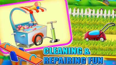 Amusement Park Cleaning & Repair Fix Messy Ground截图3