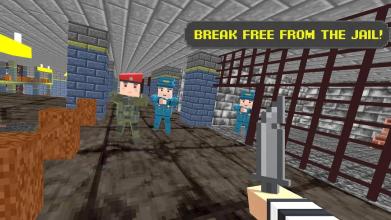 American Jail Break  Block Strike Survival Games截图3