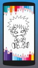 Anime Chibi Coloring Book截图2