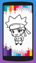 Anime Chibi Coloring Book截图5