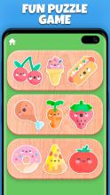 Food Puzzle for Kids preschool截图2