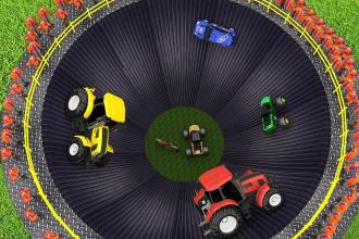 Well of Death Stunts Tractor, Car, Bike Simulator截图1